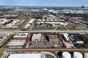 652-654 N Sam Houston Pky E, Houston, TX - AERIAL map view
