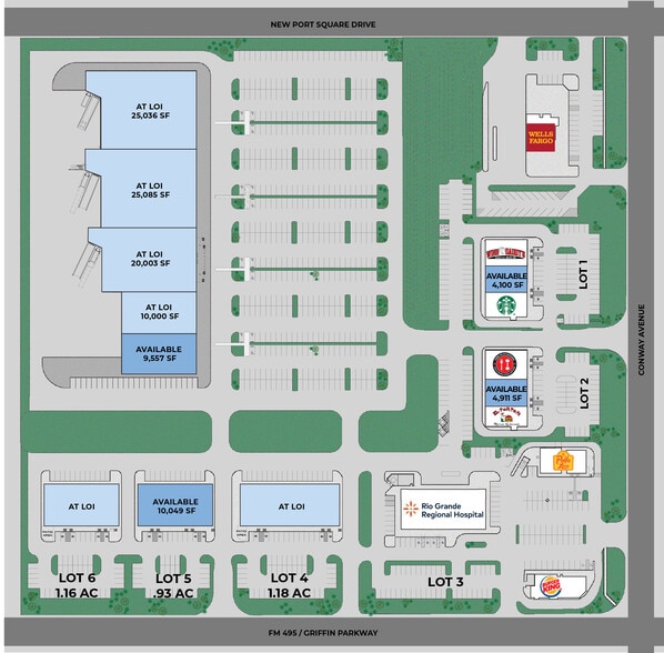 NWC FM 495 & Conway, Mission, TX for lease - Building Photo - Image 1 of 4