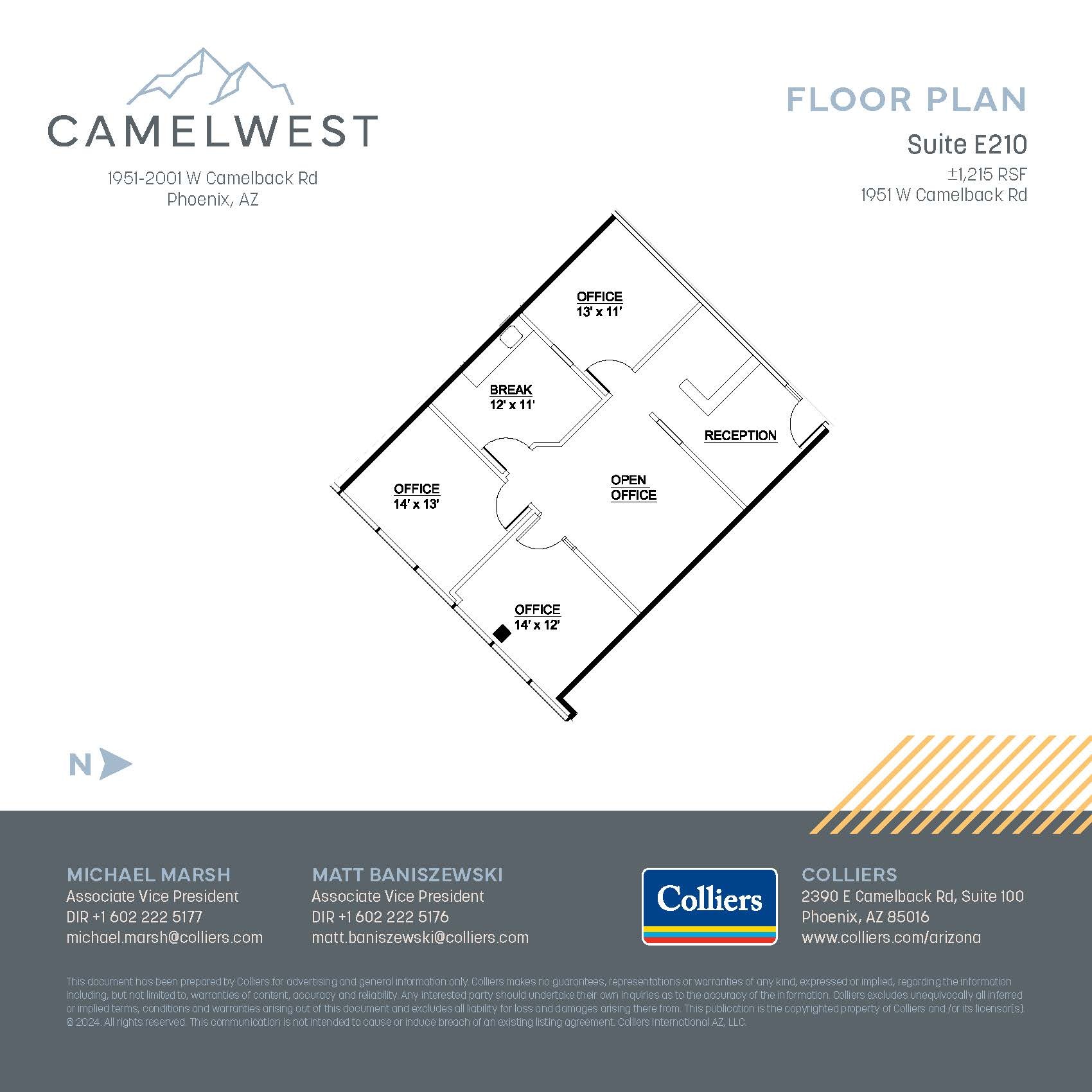 2001 W Camelback Rd, Phoenix, AZ for lease Floor Plan- Image 1 of 1