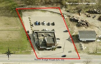 6884 N Ridge Rd, Madison, OH - AERIAL map view