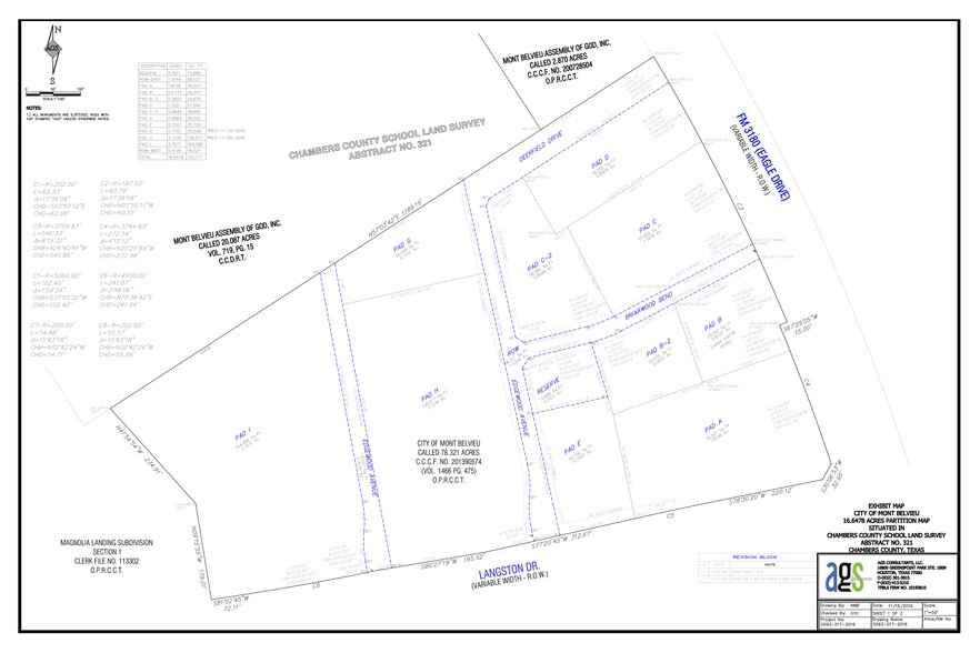 Langston Drive, Mont Belvieu, TX for sale - Site Plan - Image 3 of 3