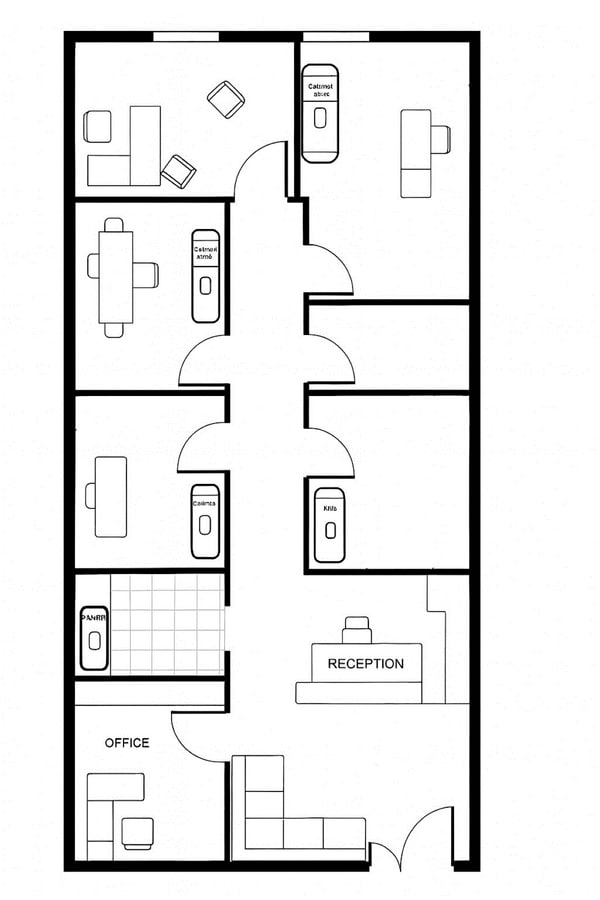 800 2nd Ave, New York, NY 10017 - Unit 805 - - Floor Plan - Image 1 of 5