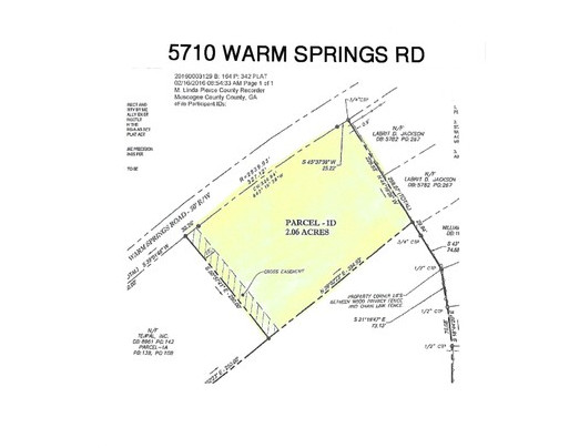 5710 Warm Springs Rd, Columbus, GA for sale - Plat Map - Image 1 of 2