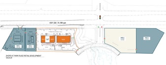 Shops at Park Place: Pad sites - Drive Through Restaurant