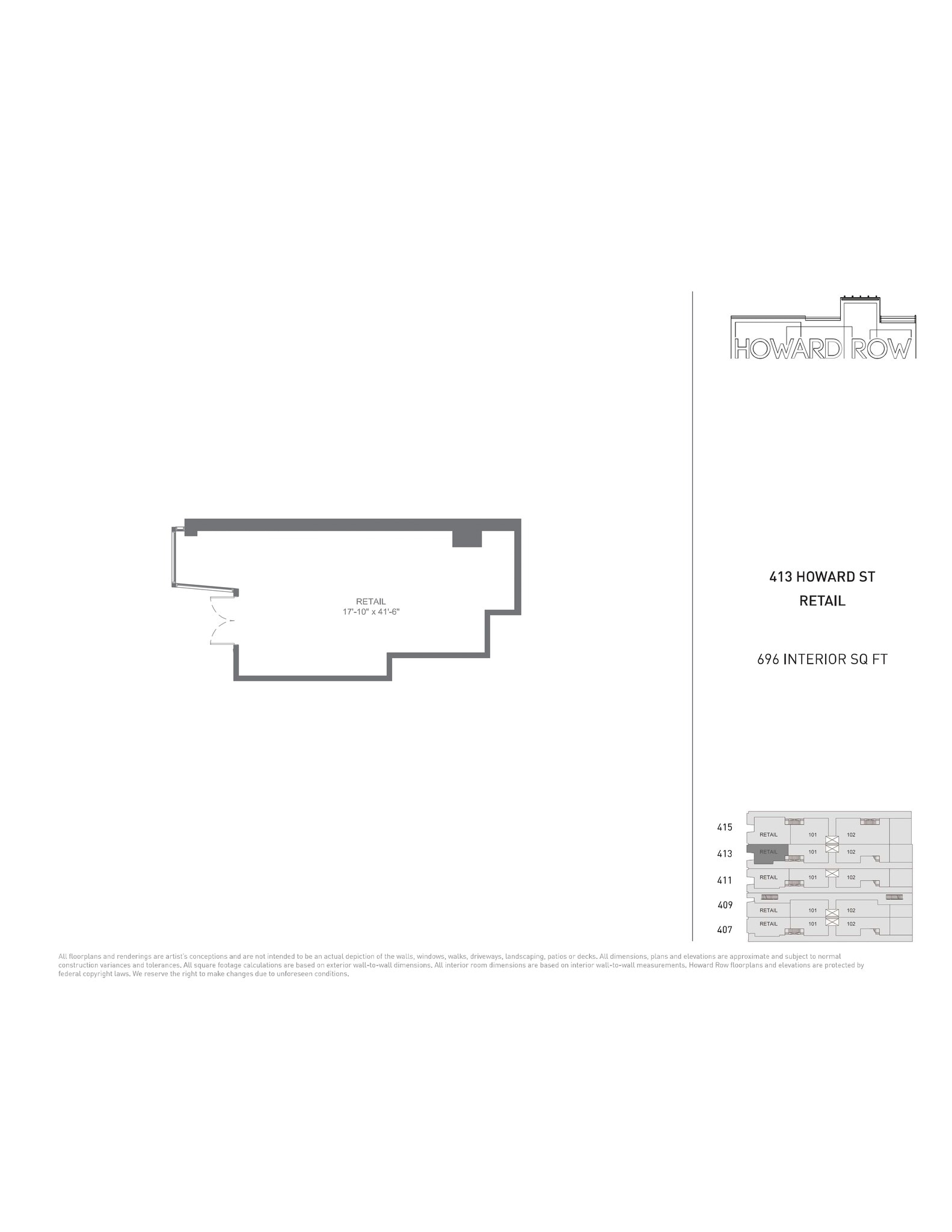 413 N Howard St, Baltimore, MD for lease Site Plan- Image 1 of 1