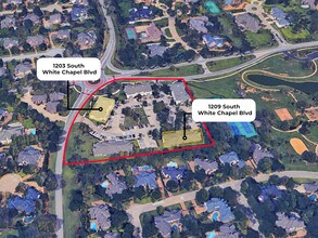 1209 S White Chapel Rd, Southlake, TX - AERIAL map view