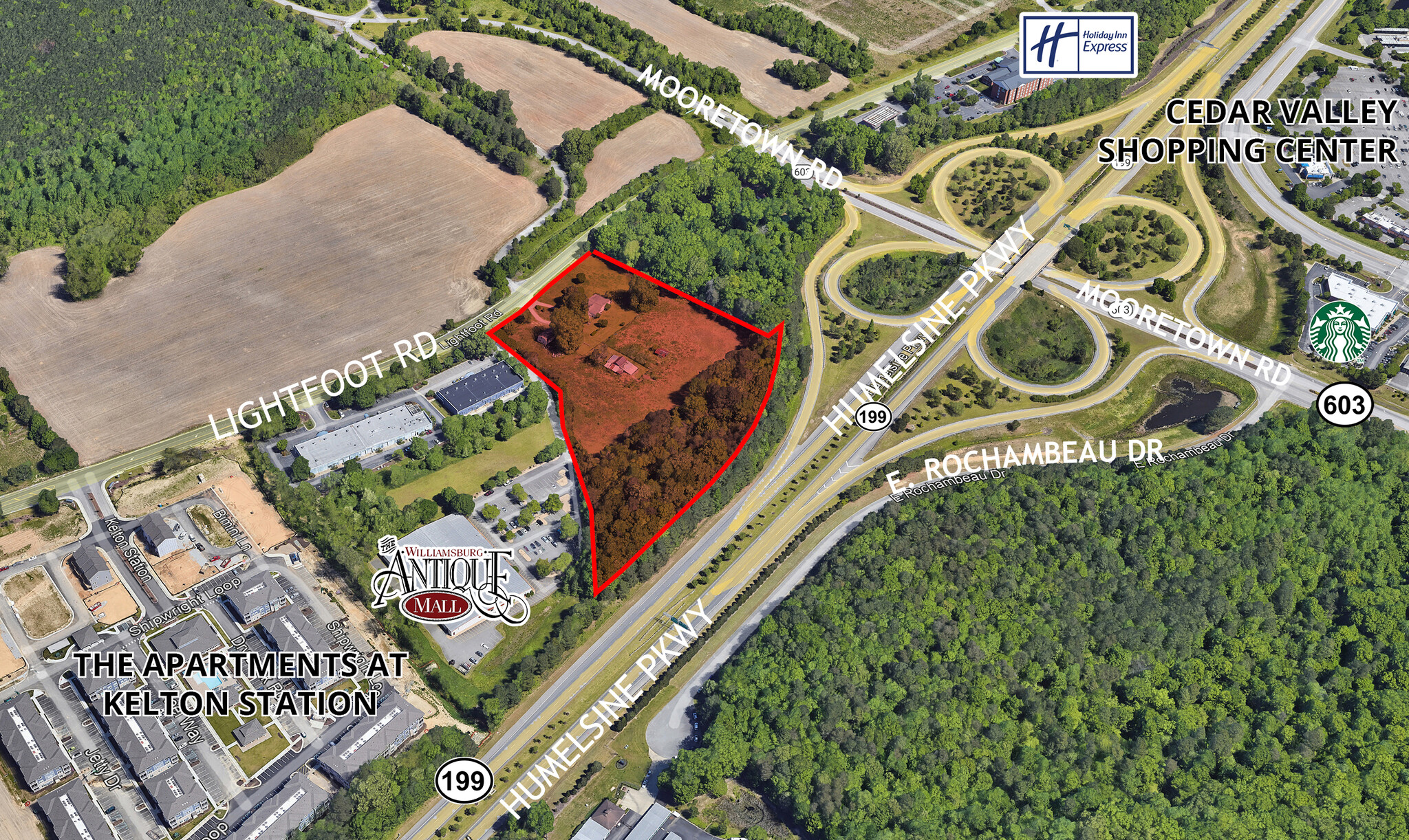 512 Lightfoot Rd, Williamsburg, VA for sale Aerial- Image 1 of 4