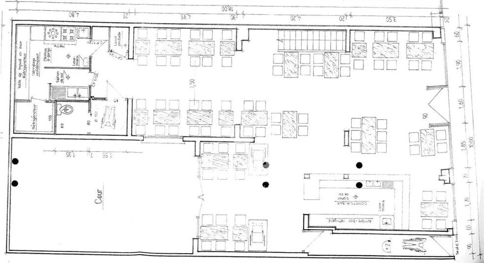 Retail in Cachan for lease - Floor Plan - Image 1 of 2
