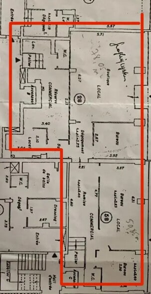 Retail in Levallois-Perret for lease - Floor Plan - Image 2 of 2