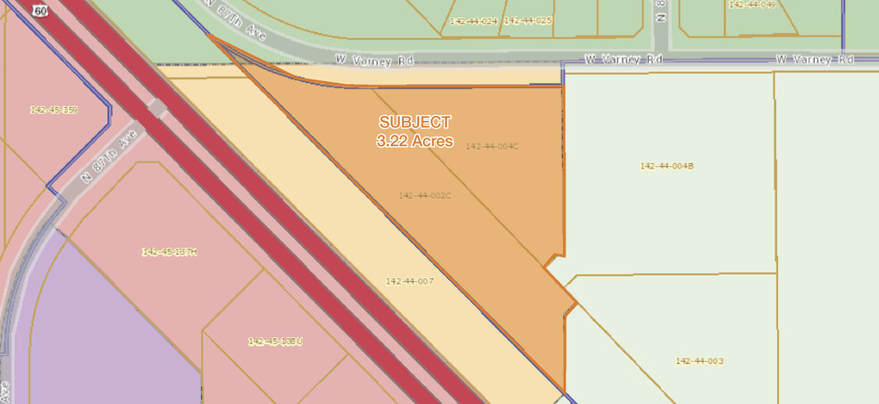 Grand Ave, Peoria, AZ for sale - Plat Map - Image 3 of 3