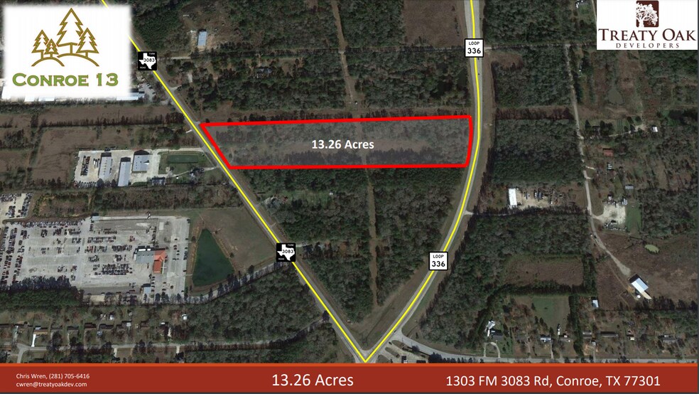 1303 FM 3083 Rd, Conroe, TX for sale - Aerial - Image 1 of 1