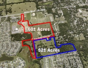 Miller Blvd, Fruitland Park, FL - AERIAL map view