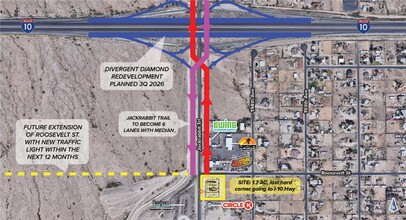 SEC Jackrabbit & Roosevelt, Buckeye, AZ - aerial  map view - Image1