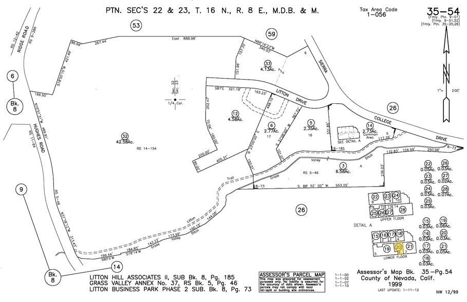 280 Sierra College Dr, Grass Valley, CA for sale - Plat Map - Image 3 of 7