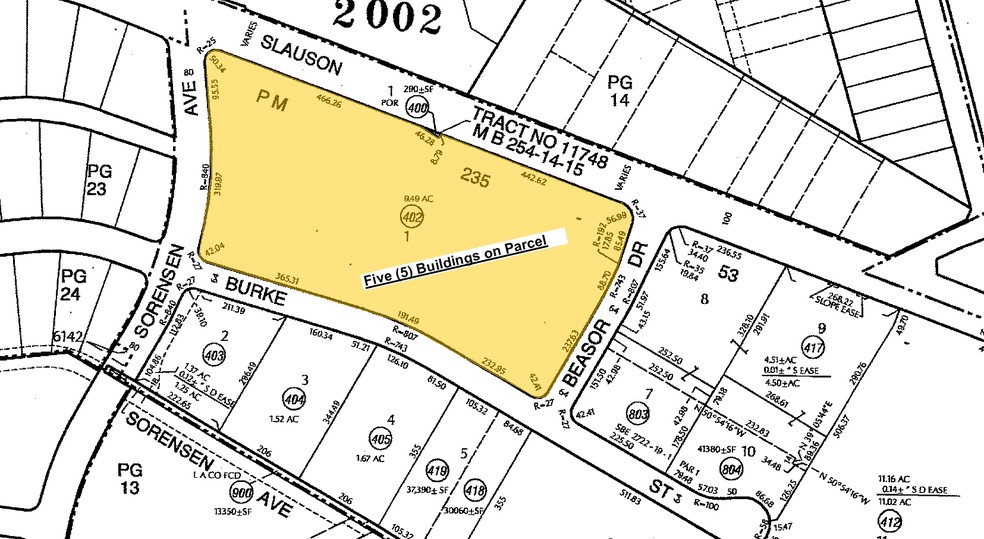 12115 Burke St, Santa Fe Springs, CA for lease - Plat Map - Image 2 of 10