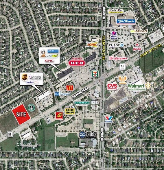 NWQ Hwy 66 & Dalrock Rd, Rowlett, TX for sale - Primary Photo - Image 1 of 1