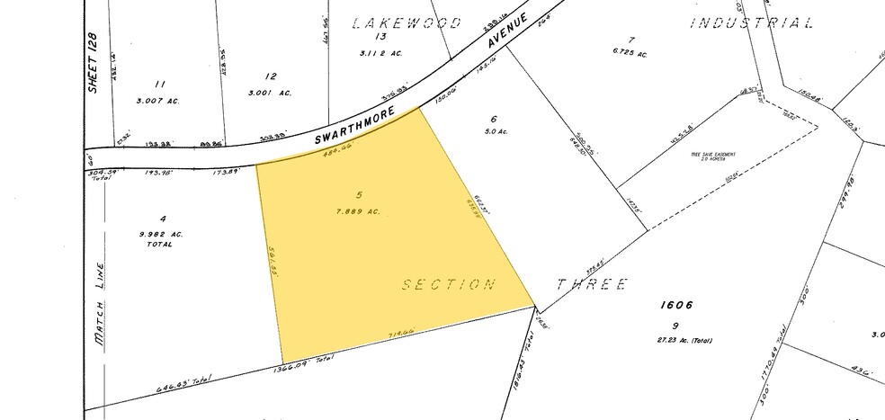 1890 Swarthmore Ave, Lakewood, NJ for lease - Plat Map - Image 3 of 3