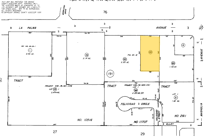 2618-2636 W La Palma Ave, Anaheim, CA for lease - Plat Map - Image 2 of 5