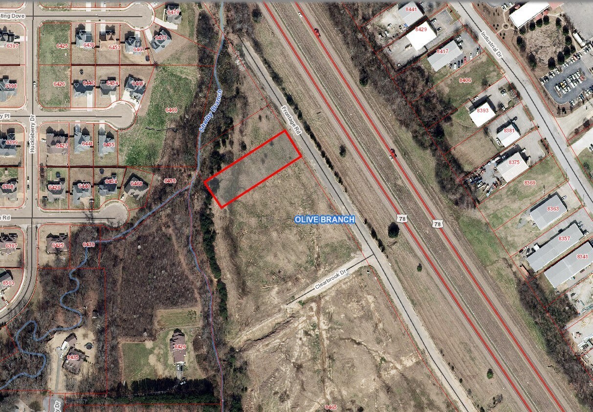 Frontage, Olive Branch, MS 38654 Commercial Lot in Whitebrook