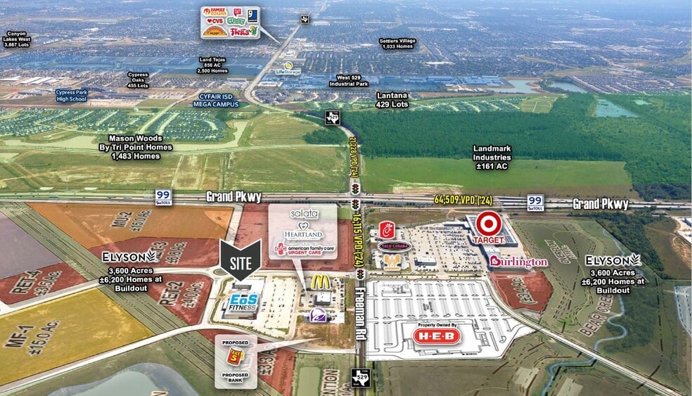 NWC of FM 529 & Elyson Exchange Way, Katy, TX for lease - Building Photo - Image 2 of 5