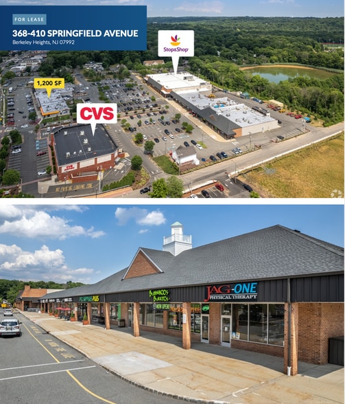 368 Springfield Ave, Berkeley Heights, NJ for lease - Aerial - Image 2 of 3