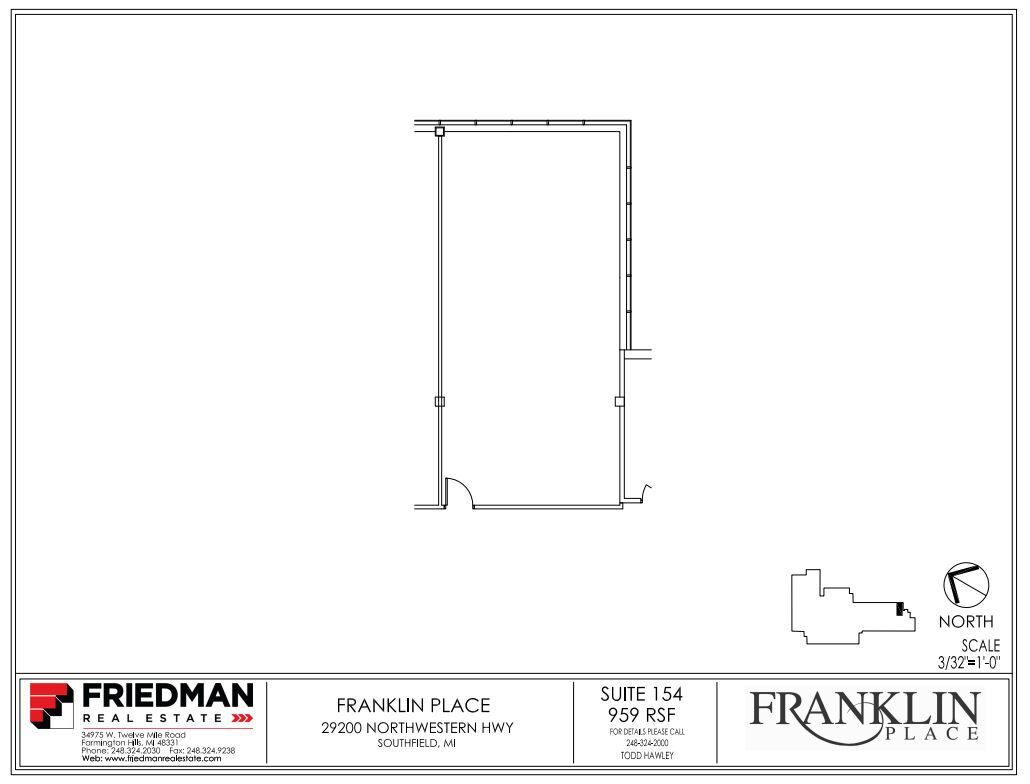 29200 Northwestern Hwy, Southfield, MI for lease Floor Plan- Image 1 of 1