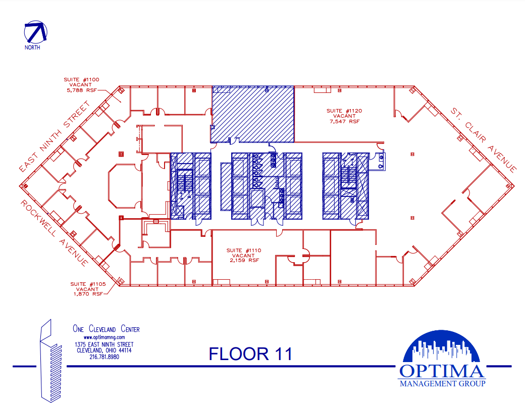 1375 E 9th St, Cleveland, OH for lease Floor Plan- Image 1 of 1