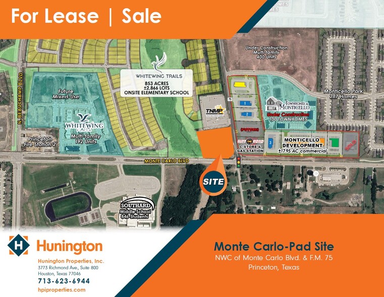 NWC Of Monte Carlo Boulevard & FM 75, Princeton, TX for sale - Building Photo - Image 1 of 1