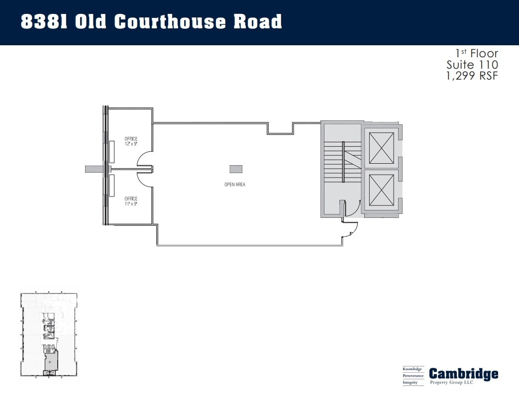 8381 Old Courthouse Rd, Vienna, VA for lease Floor Plan- Image 1 of 1