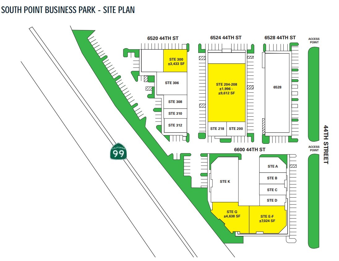 6524 44th St, Sacramento, CA for lease Site Plan- Image 1 of 2