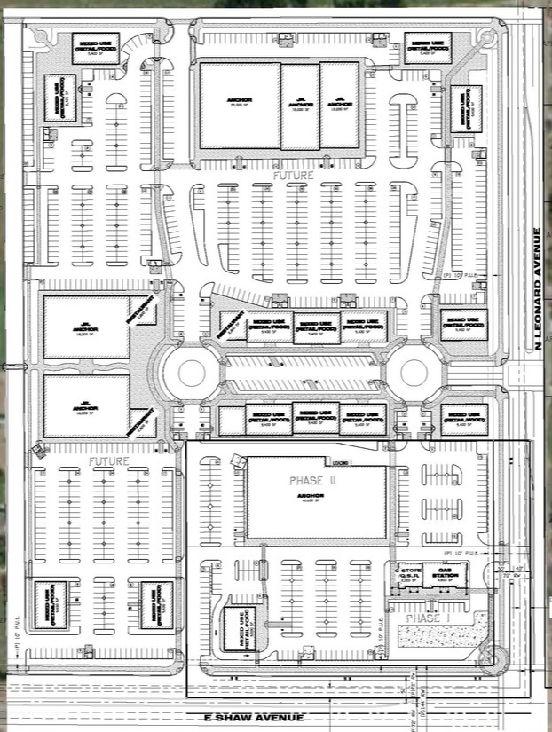 3693 Shaw Ave, Clovis, CA for sale Site Plan- Image 1 of 1