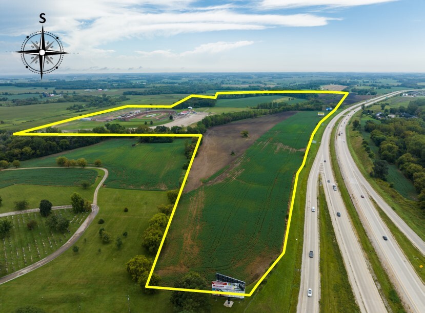 N7086 Raceway Rd, Beaver Dam, WI for sale Aerial- Image 1 of 5