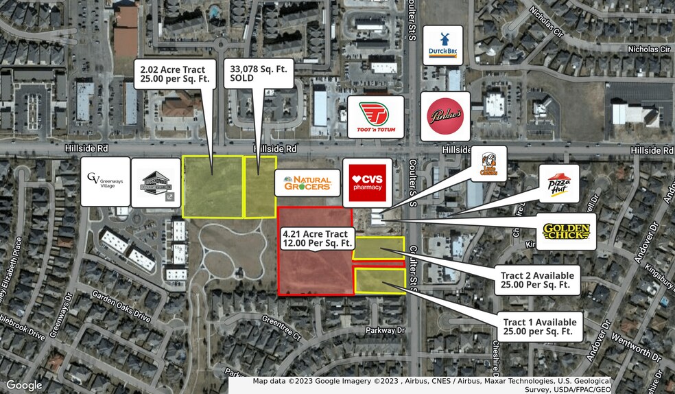 Hillside & Coulter 3.6 Acres, Amarillo, TX 79109 Land for Sale