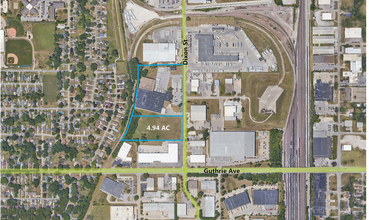 2500 Dixon St, Des Moines, IA - AERIAL  map view