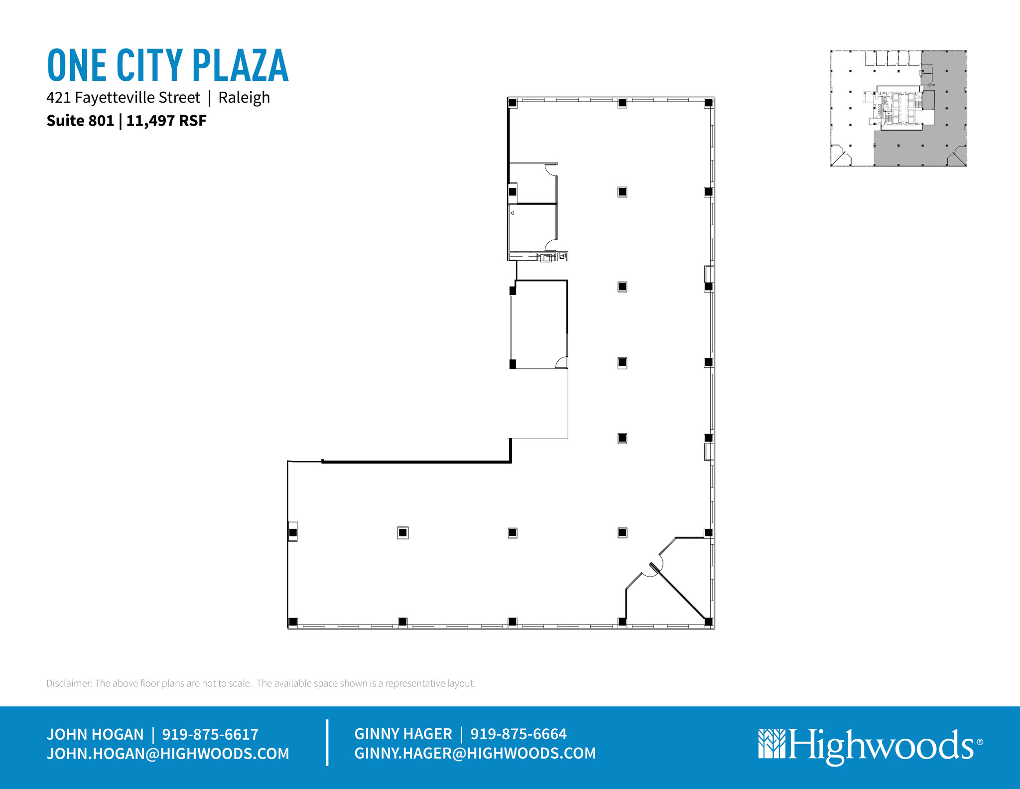 421 Fayetteville St, Raleigh, NC for lease Floor Plan- Image 1 of 1