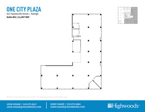 421 Fayetteville St, Raleigh, NC for lease Floor Plan- Image 1 of 1