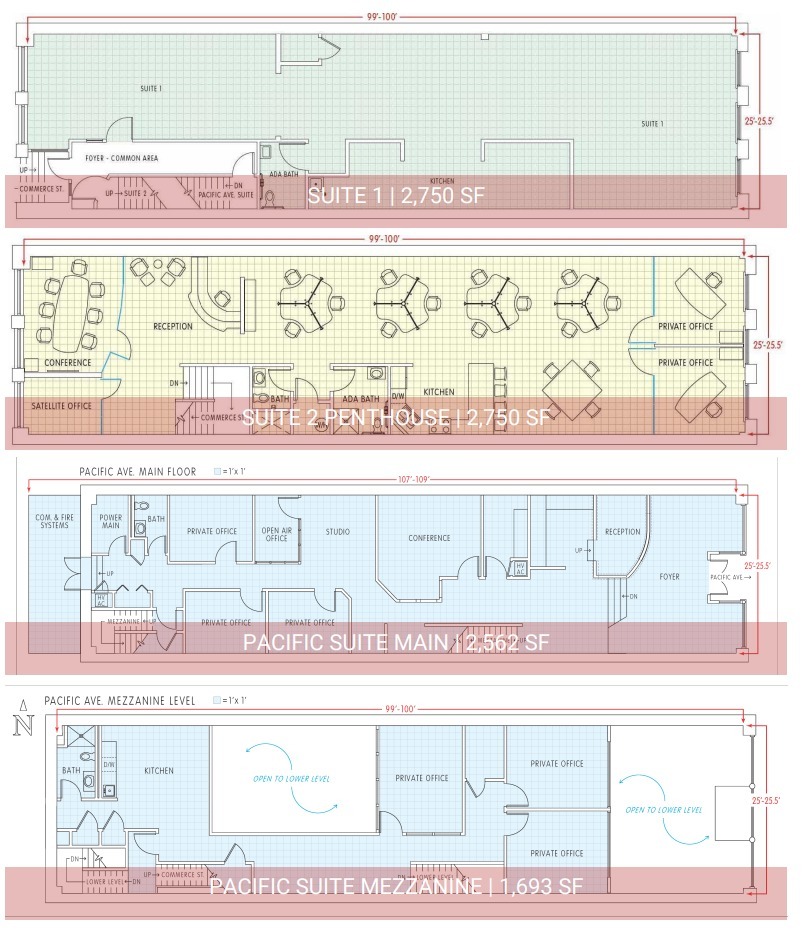 732 Pacific Ave, Tacoma, WA for lease Floor Plan- Image 1 of 1