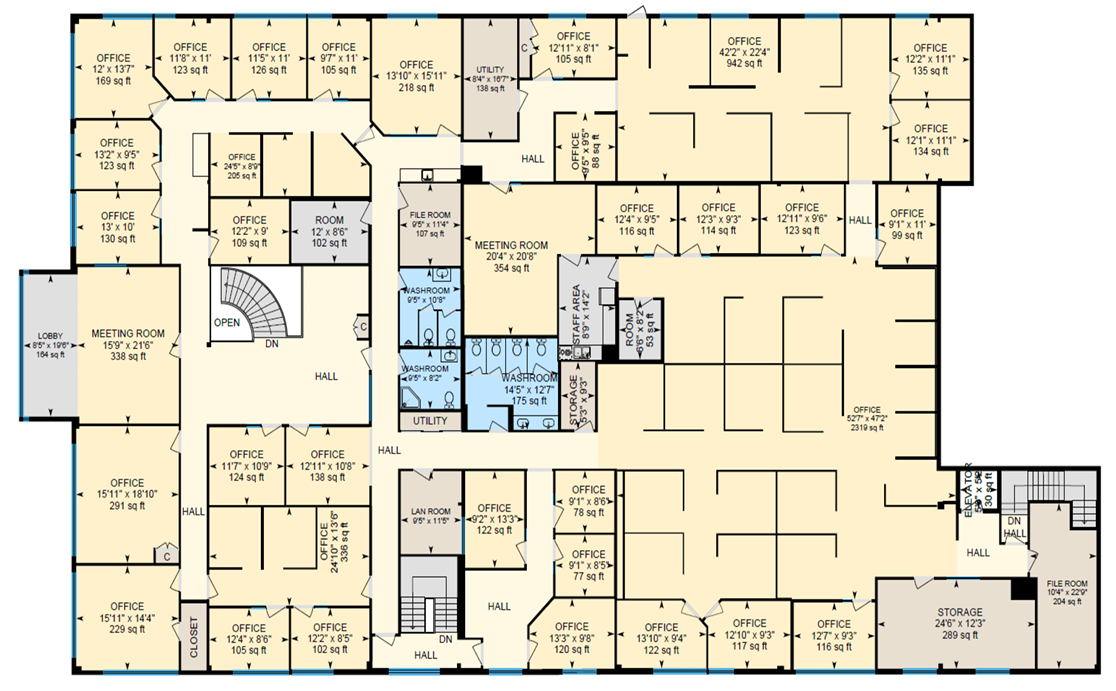 10457 184 St NW, Edmonton, AB for lease Floor Plan- Image 1 of 7