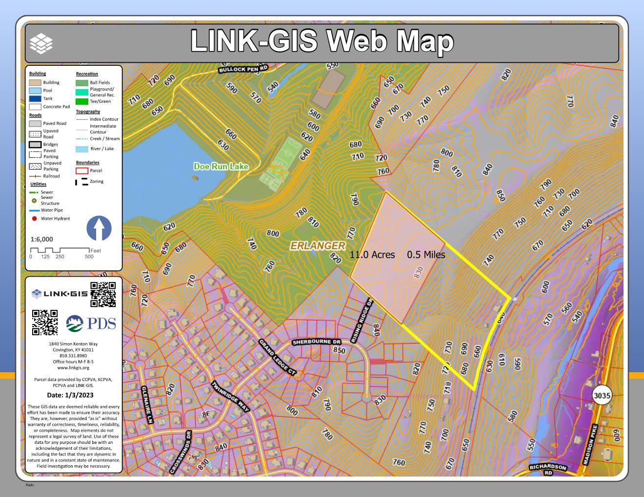 Rising Rdg Dr, Erlanger, KY for sale Plat Map- Image 1 of 1