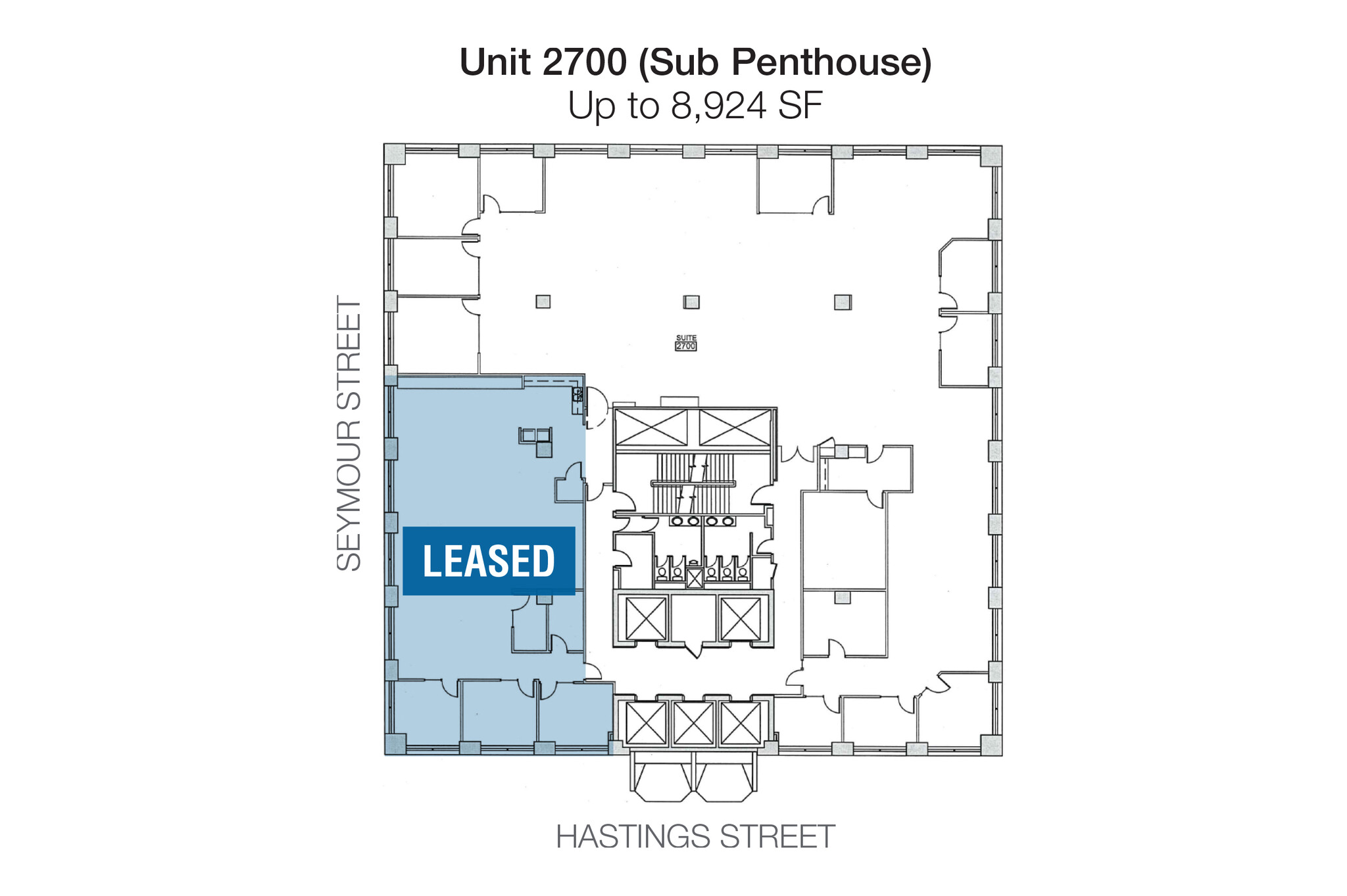 555 W Hastings St, Vancouver, BC for lease Floor Plan- Image 1 of 1