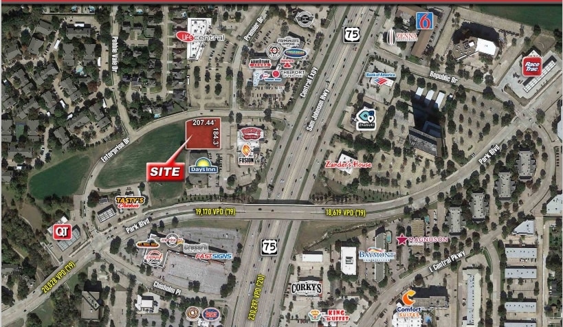 Central Expy & Park Blvd, Plano, TX for lease - Aerial - Image 2 of 3