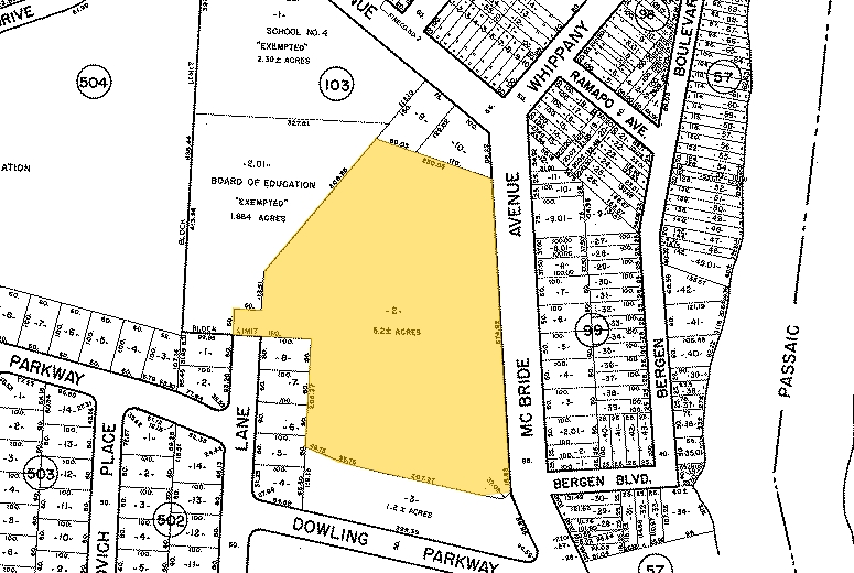 1003-1031 McBride Ave, Woodland Park, NJ for sale - Plat Map - Image 1 of 1