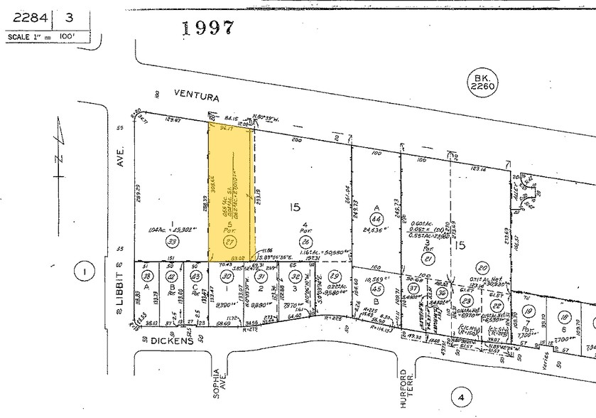 16250 Ventura Blvd, Encino, CA for lease - Plat Map - Image 2 of 4