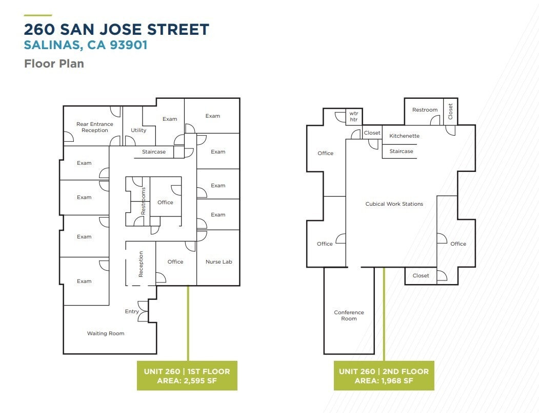 260 San Jose St, Salinas, CA for lease Floor Plan- Image 1 of 1