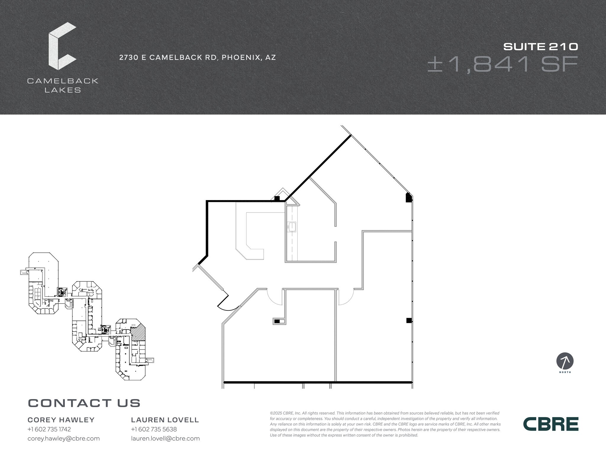 2850 E Camelback Rd, Phoenix, AZ for lease Site Plan- Image 1 of 2