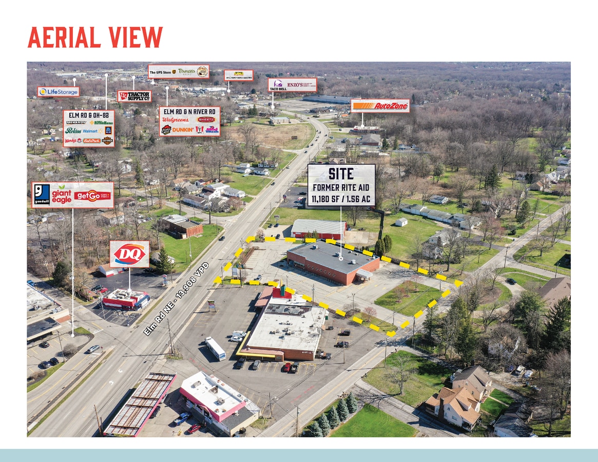 2154 Elm Rd NE, Warren, OH 44483 Former Rite Aid Available!