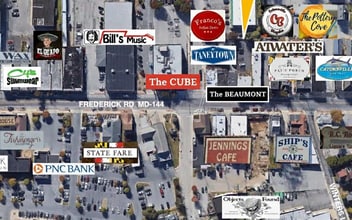 757 Frederick Rd, Catonsville, MD - AERIAL  map view