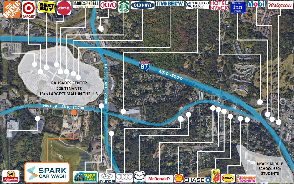 357 Route 59, West Nyack, NY for sale - Aerial - Image 2 of 3