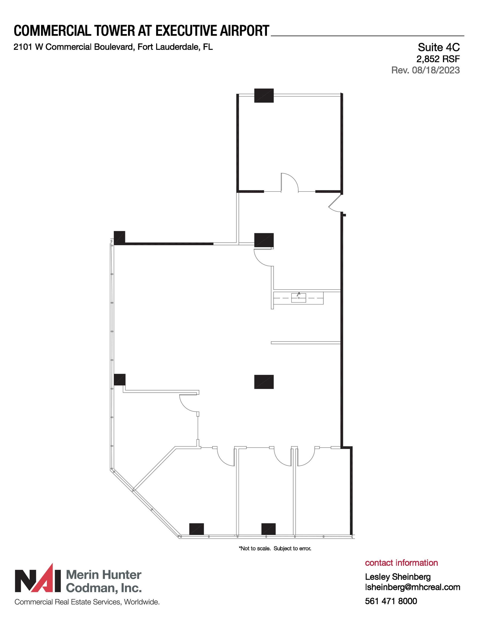 2101 W Commercial Blvd, Fort Lauderdale, FL for lease Floor Plan- Image 1 of 3