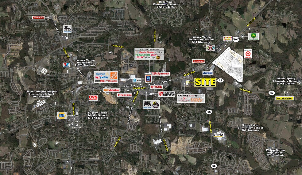 630 Lakestone Commons Ave, Fuquay Varina, NC for sale - Aerial - Image 1 of 1